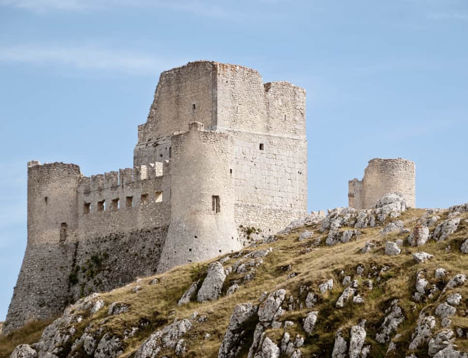 Abandoned Castle of Rocca Calascio in Italy 