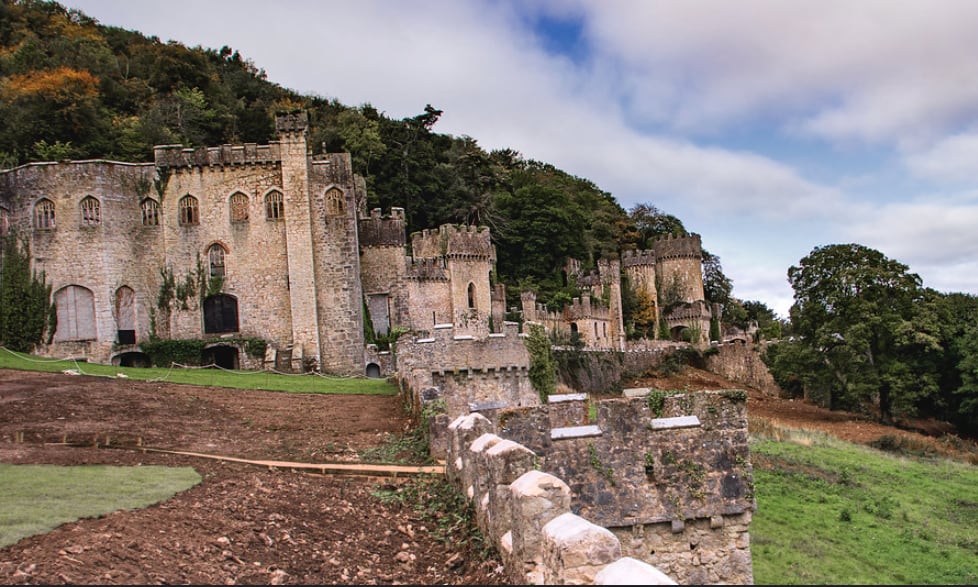 Abandoned Gwrych Castle in Wales 