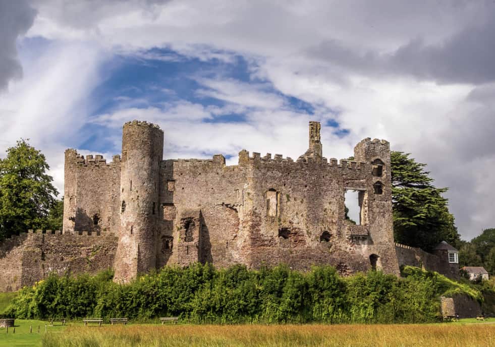 Abandoned Laugharne Castle in Wales 